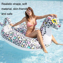 Airmyfun AW-40001 Inflatable Recliner Floating Row Adult Water Spray Toy Mount(Color Leopard)