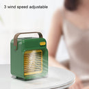 F05 Portable Portable Desktop Mini Spray Air Cooler, Style: Rechargeable(Gem Green)