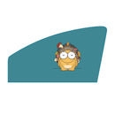 Car Window Magnet Sunshade Curtain Heat Insulation Sun Block, Style: Port Driver (Hedgehog)