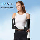 1 Pair Summer Sun Protection Extended Ice Sleeves UV Protection Arm Sleeves, Size: S(Blue+Purple)