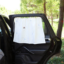 Car Window Summer Heat Insulation Sunshade Curtain Cotton Sun Block(Girl)