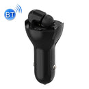 Car Charger With Bluetooth Headset 2 In 1 Cigarette Lighter, Style: 15W(Black)