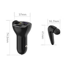 Car Charger With Bluetooth Headset 2 In 1 Cigarette Lighter, Style: 35W Fast Charge(White)