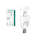 USB Portable Wireless Magnetic Suction Charger For Apple Watch 1/2/3/4/5/6/7/SE(White)