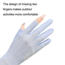1 Pair Summer Icy Sleeves Driving Sunscreen Arm Guards Anti-UV Ice Silk Gloves, Size: One Code(Pink)