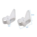 2 Pairs Silicone Protective Cover Thumb Valgus Toe Splitter Toe Corrector(White Side With Holes)
