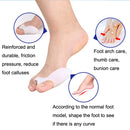 2 Pairs Silicone Protective Cover Thumb Valgus Toe Splitter Toe Corrector(White Side With Holes)