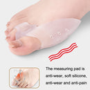 2 Pairs Silicone Protective Cover Thumb Valgus Toe Splitter Toe Corrector(White Side With Holes)