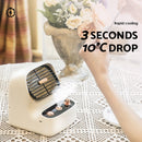 ZAY-F009 Retro Game Console Shape USB Charging Spray Fan(White)