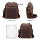 HUMERPAUL MH573 Men Shoulder Bag Leather Mesengers Bag(Khaki)