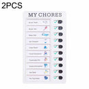 2 PCS Wall Hanging Checklist Memo Boards Adjustable Checklist Board,Style: My Chores