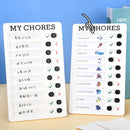 2 PCS Wall Hanging Checklist Memo Boards Adjustable Checklist Board,Style: My Chores