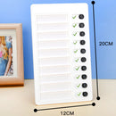 2 PCS Wall Hanging Checklist Memo Boards Adjustable Checklist Board,Style: Blank Paper Card