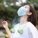 ZAY-F011 USB Charging Portable Sports Neck Bladeless Fan(Green)