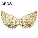 3 PCS Children Prom Dress Up Wings Elf Colorful Wings Party Costume Props(Gold)