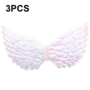 3 PCS Children Prom Dress Up Wings Elf Colorful Wings Party Costume Props(White)