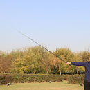Telescopic Lure Rod Mini Fishing Rod Portable Fishing Tackle, Length: 2.4m(Blue Curved Handle)