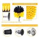 6 PCS / SetElectric Drill Head Car Tire Floor Crevice Cleaning Brush(Blue)