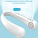 Lazy Hanging Neck Fan Bladeless Silent Sports Fan,Model: T36 White 3000 mAh