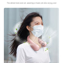 Lazy Hanging Neck Fan Bladeless Silent Sports Fan,Model: T36 White 3000 mAh