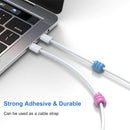10 PCS Non-punching And Non-marking Adhesive Thumb Hook Cable Organizer(Yellow)