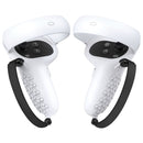 VR Controller Anti-collision Half-pack Silicone Protective Cover For Oculus Quest 2(White)