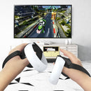 VR Controller Anti-collision Half-pack Silicone Protective Cover For Oculus Quest 2(Black)