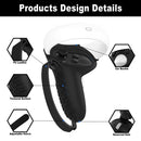 VR Controller Anti-collision Half-pack Silicone Protective Cover For Oculus Quest 2(White)