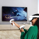 VR Glasses Lens Shell Handle Protective Case For Oculus Quest 2(White)