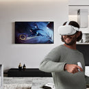VR Glasses Lens Shell Handle Protective Case For Oculus Quest 2(Red)