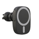 15W Intelligent Car Magnetic Wireless Charging Stand For IPhone 12 / 13 Series (Black)