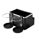 Car Armrest Box Hanging Tissue Box Storage Box Water Cup Holder(Double Cup)