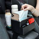 Car Armrest Box Hanging Tissue Box Storage Box Water Cup Holder(Double Cup)