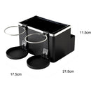 Car Armrest Box Hanging Tissue Box Storage Box Water Cup Holder(Double Cup)