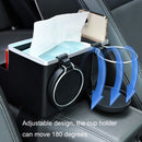 Car Armrest Box Hanging Tissue Box Storage Box Water Cup Holder(Double Cup)