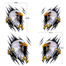 5PCS Tear Eagle 3D Car Sticker Scratch Covering Body Pull Flower Sticker, Style: Right (18x 24cm)