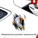 Tear Eagle 3D Car Sticker Scratch Covering Body Pull Flower Sticker, Style: Right (28.5x38cm)