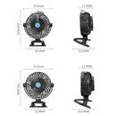 USB Charging Desktop Clip Style Cooling Fan, Spec: Spray (Green)