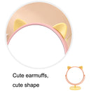 3PCS A9-1-5 HD Desktop Makeup Mirror Student Dormitory Portable Mirror, Style: Deer Ear (Blue)