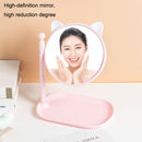 2PCS Bathroom Wall-mounted Multi-function Rotatable HD Vanity Mirror, Style: Deer (White)