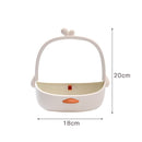 2PCS Student Dormitory Desktop Dressing Mirror Hanging Storage Beauty Mirror(Goose Yellow)