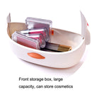 2PCS Student Dormitory Desktop Dressing Mirror Hanging Storage Beauty Mirror(Tender Pink)