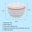 Mini Ultrasonic Spin Washer Turbo Portable Cleaner(White)