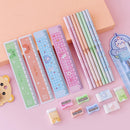 10 Sets Primary School Students Pencil Stationery School Supplies Set(Random Color)