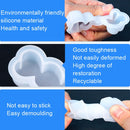 2 PCS D2111-1 DIY Drop Mold Heart Candle Silicone Mold
