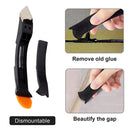 2 Sets Metal Scraper Tap Gumper Glass Glue Scraper Set(Black)