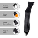 2 Sets Metal Scraper Tap Gumper Glass Glue Scraper Set(Black)