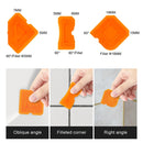 2 Sets Metal Scraper Tap Gumper Glass Glue Scraper Set(Black)