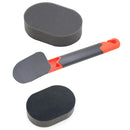 2 Sets Handle+Sponge Long Handle Car Tire Varnishing Brush Tire Waxing Brush Sponge