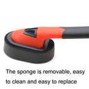2 Sets Handle+Sponge Long Handle Car Tire Varnishing Brush Tire Waxing Brush Sponge